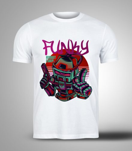 majice sa stampom Funky Robot Corp.