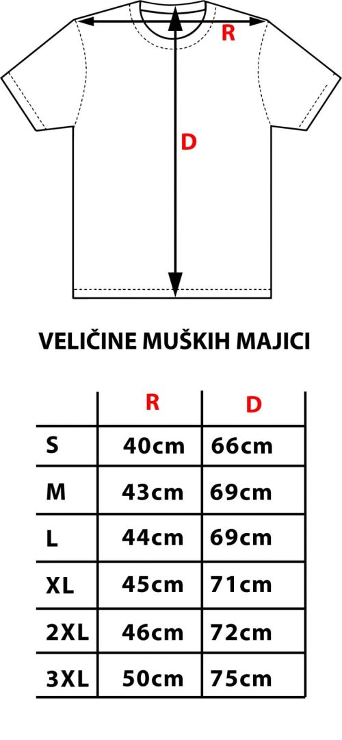 velicine muskih majici King-Queen