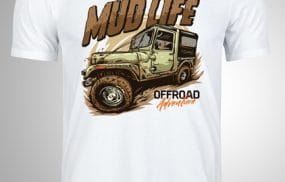 majica-sa-stampom-mud-life-offroad-adventure