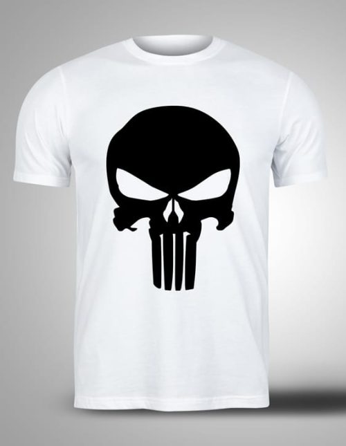 bela-majica-sa-stampom-punisher punisher majica