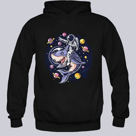 astro-sark crni duks sa kapuljacom