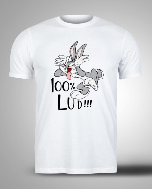 100%lud majica sa stampom