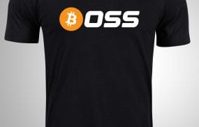 Bitcoin majica sa natpisom