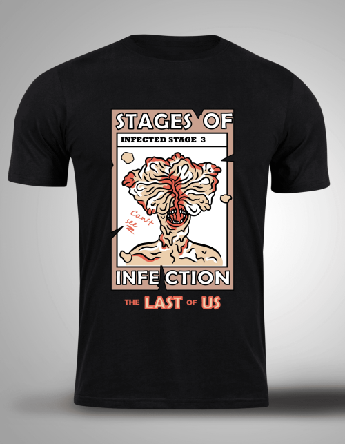 The-Last-Of-Us-2 Crna majica sa stampom-The Last Of Us