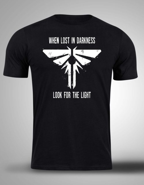 Crna majica sa stampom-The Last Of Us