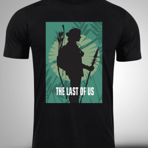 The-Last-Of-Us-5 Crna majica sa stampom-The Last Of Us