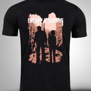 The-Last-Of-Us-6 Crna majica sa stampom-The Last Of Us