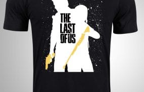 Crna majica sa stampom-The Last Of Us