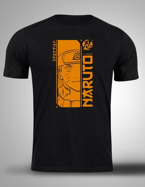 Crna majica sa stampom-anime majice-naruto