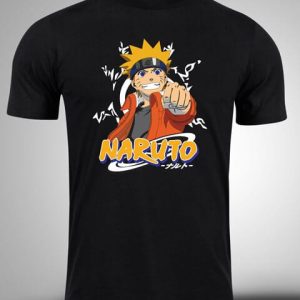 naruto-5 Crna majica sa stampom-anime majice-naruto