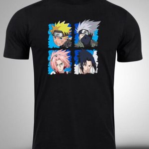 Crna majica sa stampom-anime majice-naruto