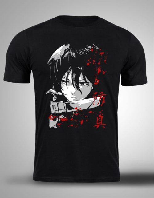 ATTACK ON TITAN-21 Crna majica sa stampom-anime majice-attack on titan