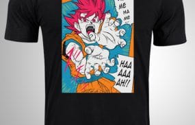 Crna majica sa stampom-anime majice-dragon ball