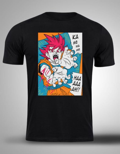 Crna majica sa stampom-anime majice-dragon ball