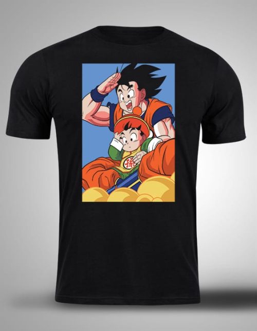 Crna majica sa stampom-anime majice-dragon ball