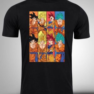 DRAGON BALL-04 Crna majica sa stampom-anime majice-dragon ball