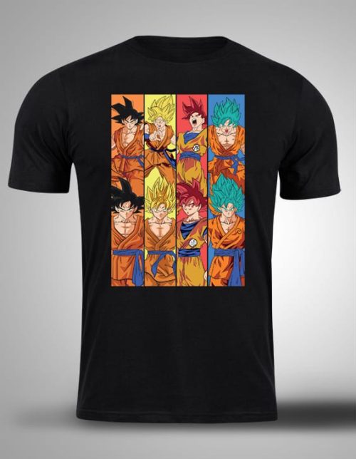 Crna majica sa stampom-anime majice-dragon ball