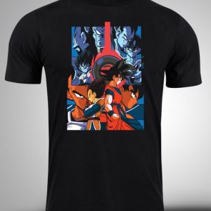DRAGON BALL-05 Crna majica sa stampom-anime majice-dragon ball