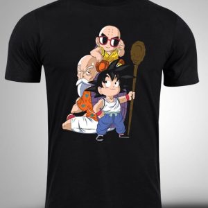 DRAGON BALL-12 Crna majica sa stampom-anime majice-dragon ball