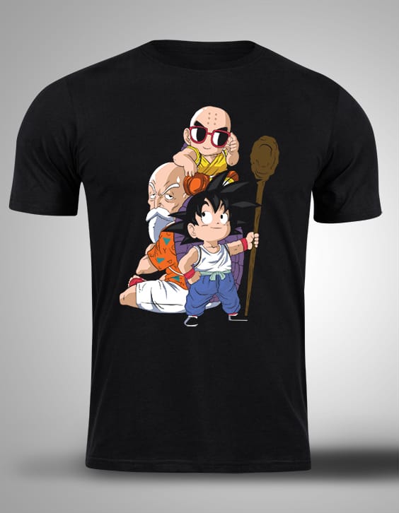 Crna majica sa stampom-anime majice-dragon ball