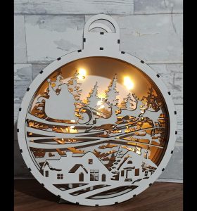 Novogodišnja dekorativna lampa